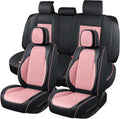 Seat Covers for Cars Full Set, Leather Seat Covers 2 Pack, Breathable Leather