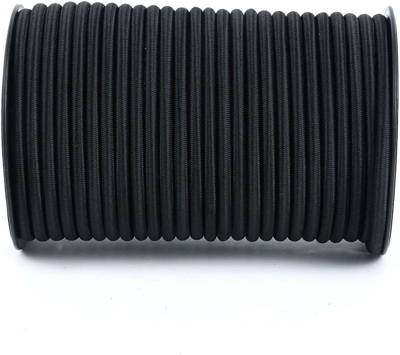 Marine Grade Bungee Cords Heavy Duty Outdoor - Bungee Cord Roll - 100% Stretch Elastic Cord and Absorbent Bungee Shock Cord for Kayak Deck, Camping, Crafting (1/4" x 100ft)