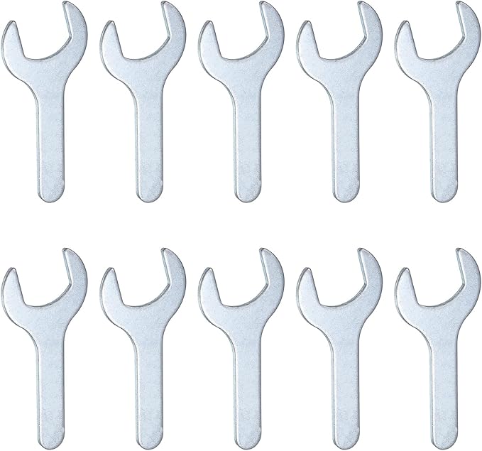 HARFINGTON 10pcs Small Wrench Open End Wrench 26x100x2.8mm Metric U-Shaped by HARFINGTON