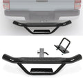 ECOTRIC Universal Bumper Trailer Hitch Step for SUV Trucks Pickups with 2 | Inch Receiver, Solid with Hitch Pin & U-Bolts Stabilize, Tow Rear Bumper Guard Protector Steel