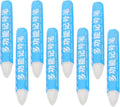 8pcs White Wax Tire Marking Crayons Set for Multi-surface Marking, Water-resistant Tire Marker Pens Suitable for Construction Sites and On-site Service Teams