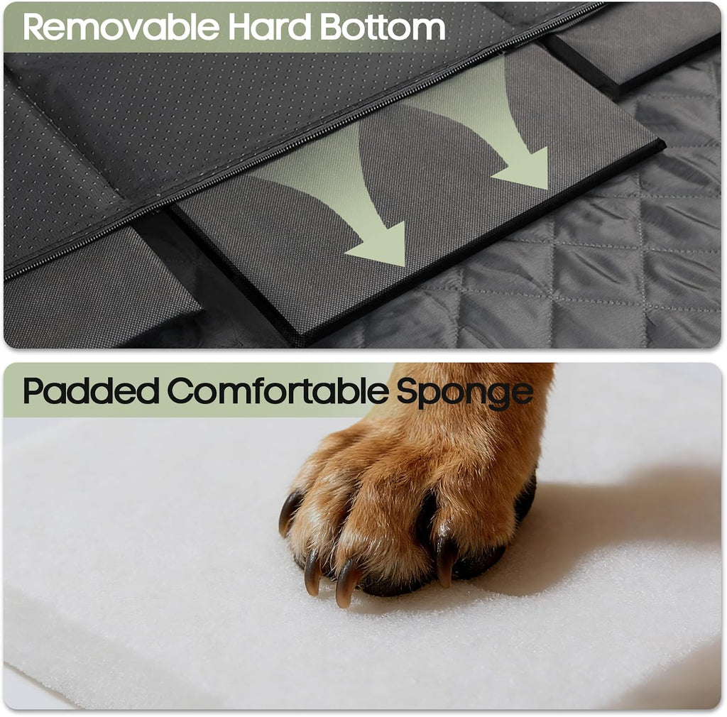 dog car seat cover for back seat, hard, close-up detail