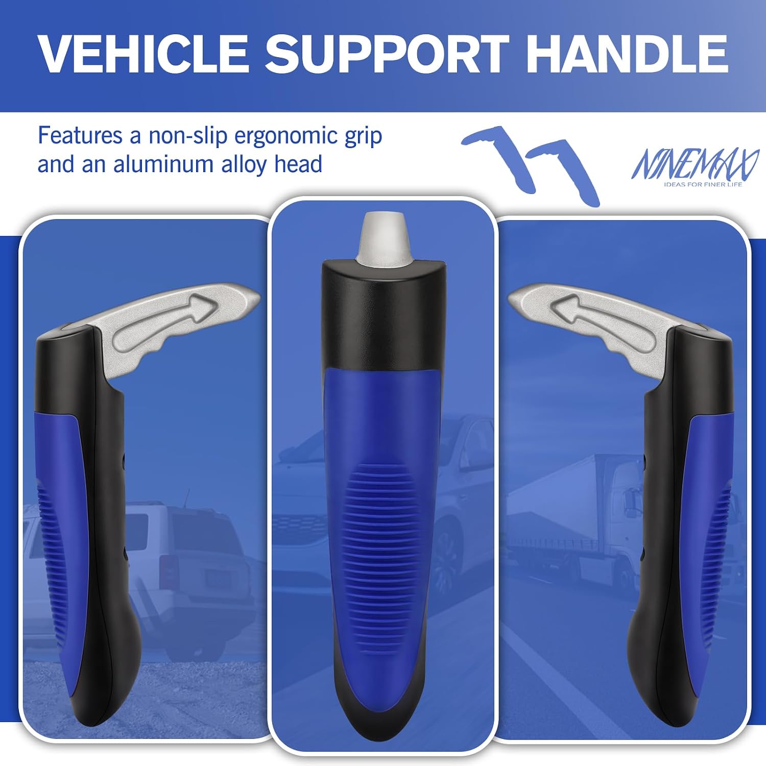 NINEMAX Car Door Handle for Elderly Car Handle Assist Support, Auto Grab Handles, Portable Car Door Cane for Seniors, Handicap (1 pc)