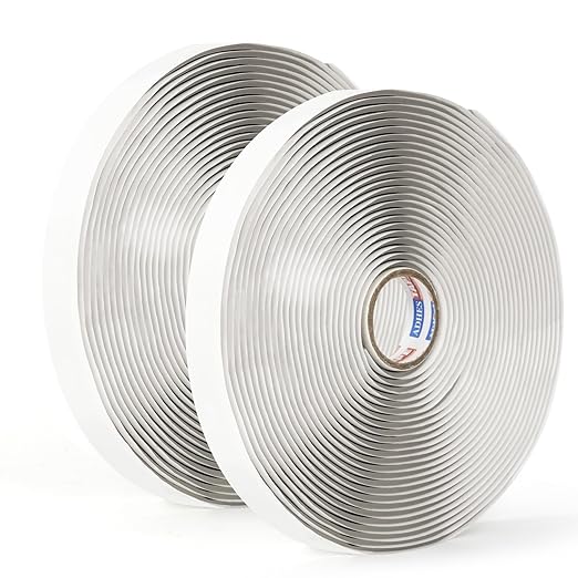ADHES Premium Butyl Sealant Tape 1/2" x 30 'x 1/8", 2 Rolls Gray Butyl Rubber by ADHESTAPEPERSUITOFPERFECTION