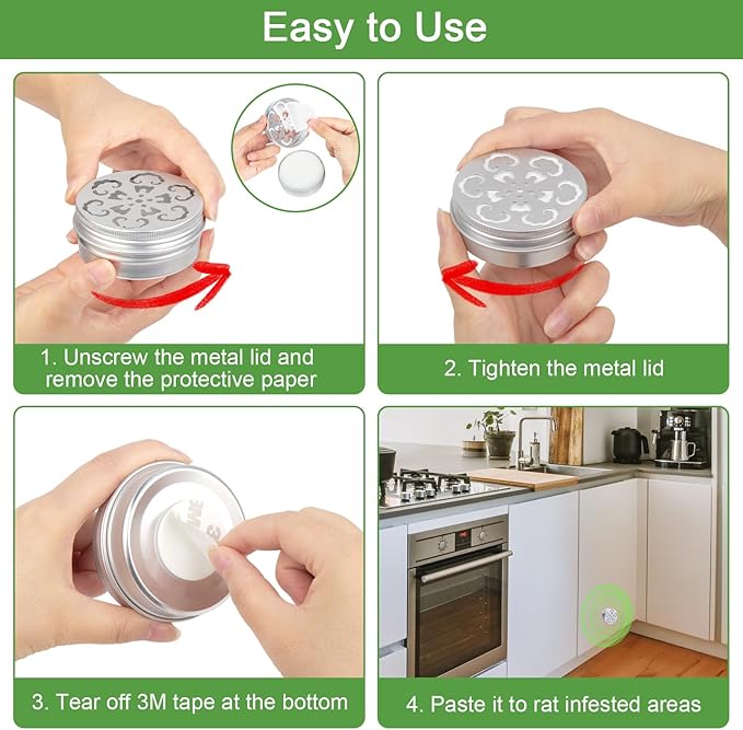 4 Pack Mouse Repellent for Car Engines, Peppermint Oil to Repel Mice and Rats - Image 6