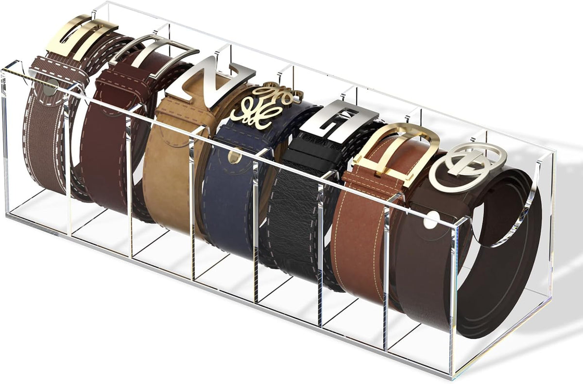 femeli acrylic belt organizers holders for closet 7, main product view