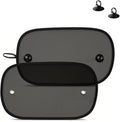 2 PCS Car Window Shades, 20"x12" Car Side Window Sun Shade, Suction Cup Automotive Sun Shade, Car Window Sunshades for Baby Camping Napping, Fits Most Cars SUVs Trucks