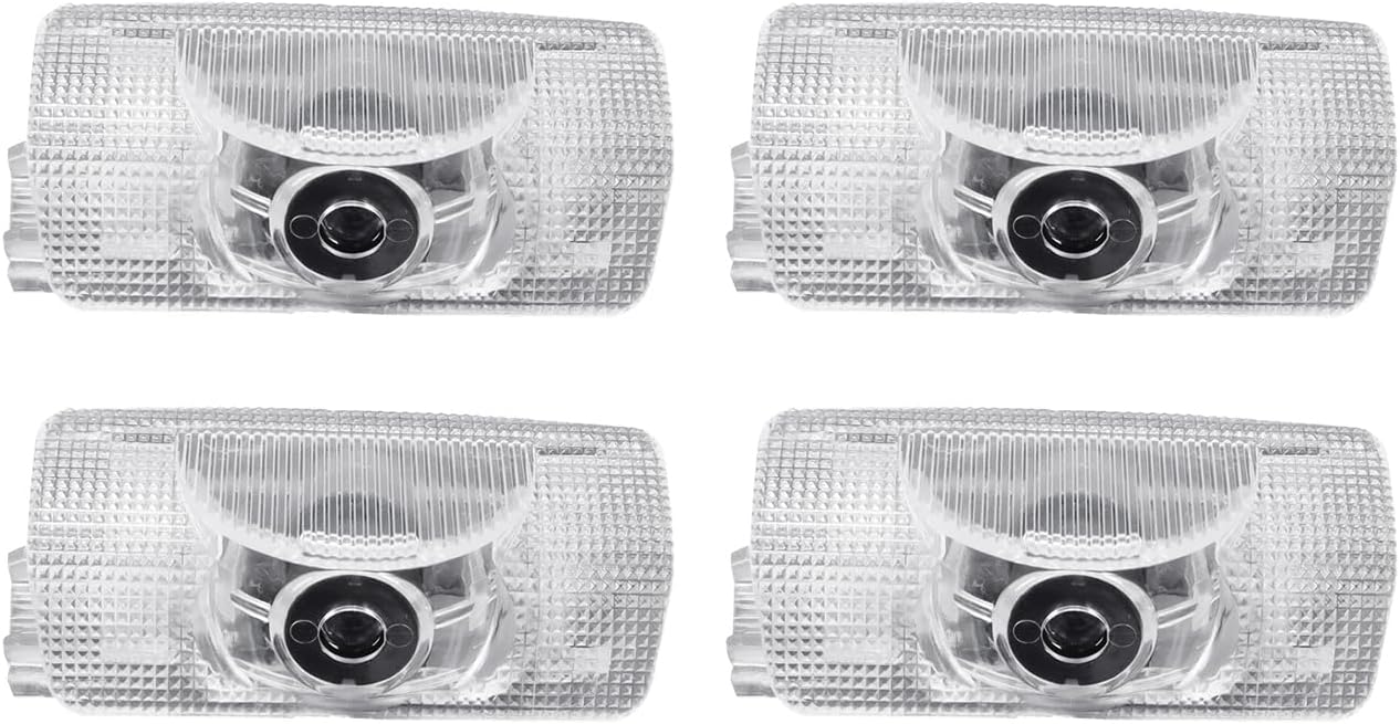 Door Sill Light for 2008-2022 Lexus LX570 Lx450d HD Logo Projection Lamp Smart Induction Door Light Wireless Plug-and-Play Interior Modification Accessories (4 Pieces)