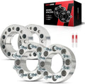 Torchbeam 8x6.5 Hub Centric Wheel Spacer 2 inch for 2500,Ram 2500,F-250,3500,Ram 1500,Ram 3500,F-350,E-350 Super Duty,121mm Center Bore & 9/16" x18 Stud, 4 Pcs Spacers,Silver