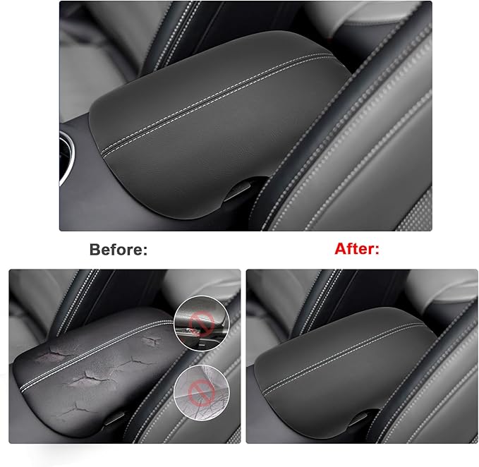 SXCY for 2024 2025 2026 Mustang Armrest Cover for Ford Mustang 2025 2026 - Image 2