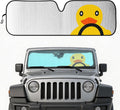 Windshield Sun Shade for Jeep Wrangler TJ JK JL Gladiator JT, Block UV Rays | Heat Shield Sun Visor Cover Windshied Sunshade