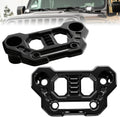 UNI-SHINE 2-Pack Hood Mounting Brackets for Light Bar Fit for Jeep Wrangler JL JLU Gladiator JT 2018–2026 Aluminum A-Pillar Auxiliary Cowl Mounts for LED Pod & Ditch Lights