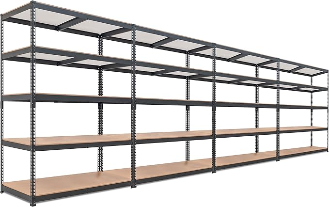 HOMEDANT 5 Tier Laminated Boltless Heavy Duty Garage Storage Adjustable Wide by TheBestOrganizingSolution