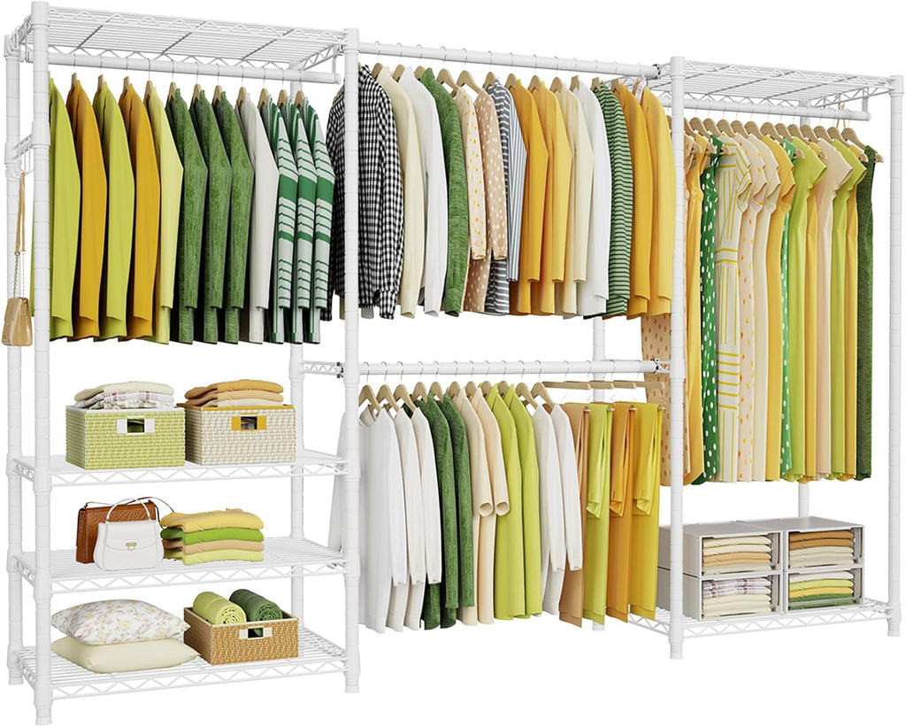 ulif e1 heavy duty closet garment rack, adjustable, main product view