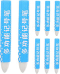 8pcs White Wax Tire Marking Crayons for Conveyor Belts and Fabric Comfortable Grip, Multi-surface Marking Pen Set for Tire Shops and Automotive Applications