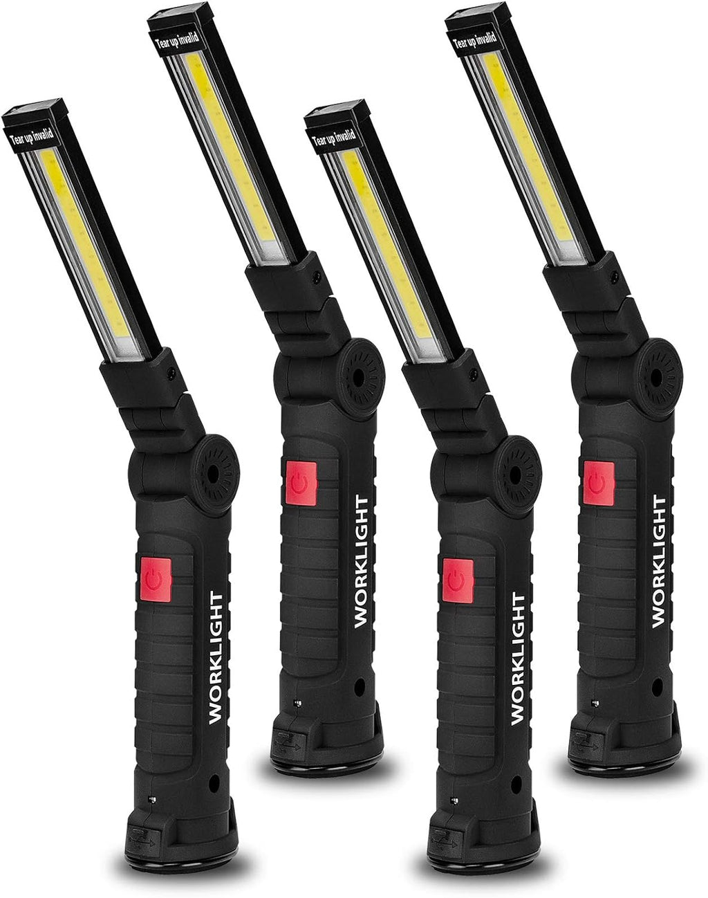 Gifts for Men 4Pack LED Flashlight, Rechargeable Work Lights