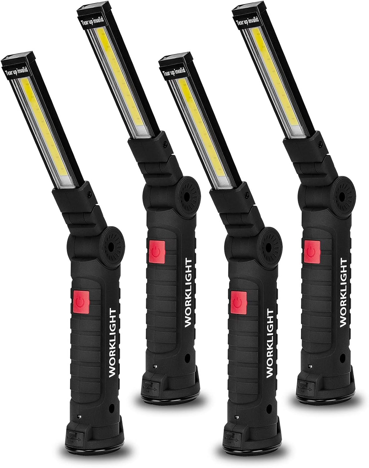 Gifts for Men 4Pack LED Flashlight, Rechargeable Work Lights