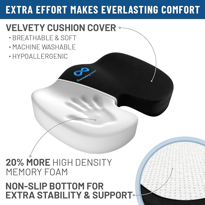 Everlasting Comfort Doctor Recommended Memory Foam Seat Cushion - Image 8