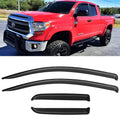 Window Visors Rain Guards for 2007-2021 Toyota Tundra Extended Cabs,