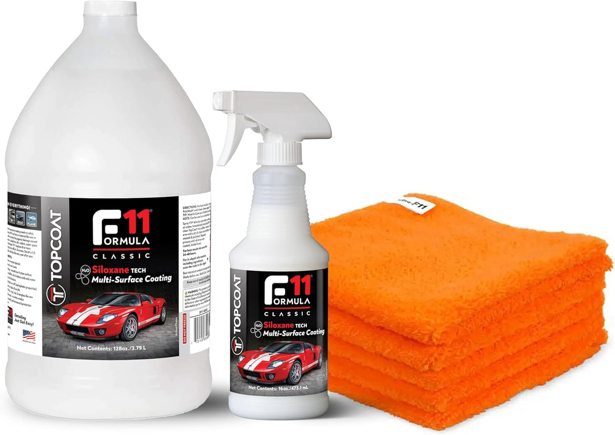 TopCoat F11 Polish & Sealer for Cars, Bikes and More – Water-Based Alternative