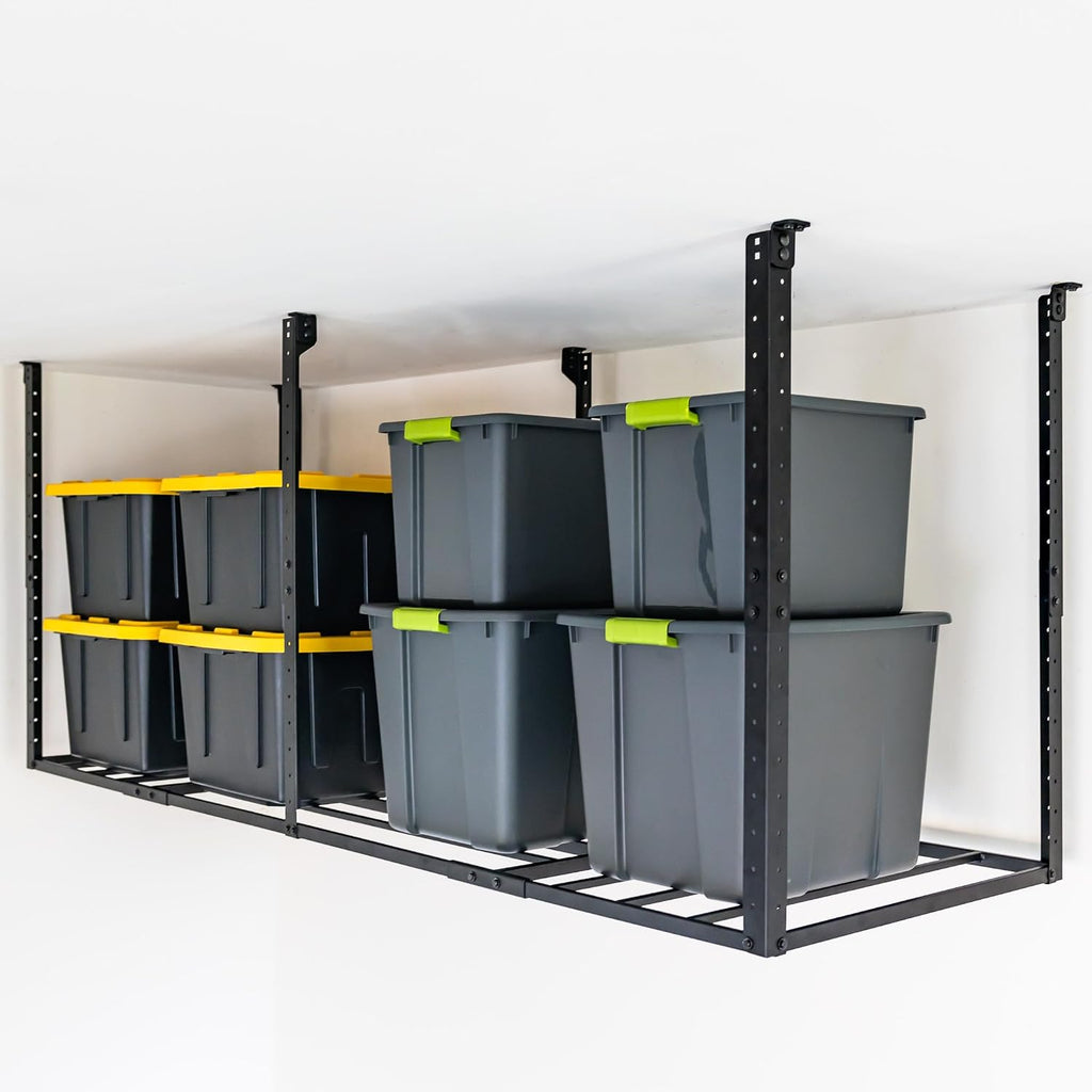StoreYourBoard 3 x 8 ft Garage Storage Rack, Ceiling Shelf Overhead Organization