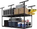 fleximounts 4x8 2-tier overhead ceiling garage storage rack, main product view