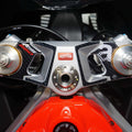labelbike - 3D Sticker Motorcycle Steering Fork Plate Protection and Decoration in Resin Compatible with Aprilia RS 660 2020-2025