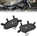 KEMIMOTO Motorcycle Side Bag, EVA Hard Shell Tool Bags Compatible with Rebel 300 500 (2017-2026) - Universal Motorcycle Saddlebag Side Frame-Mounted and Rear Storage 2.5L*2