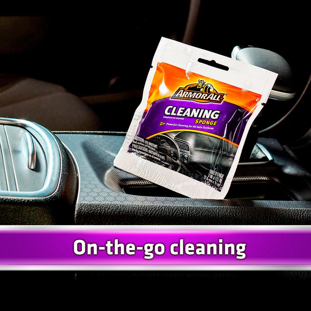 Armor All Cleaning Car Sponge, Car Wash Supplies for Cars, Trucks and Motorcycles, Yellow
