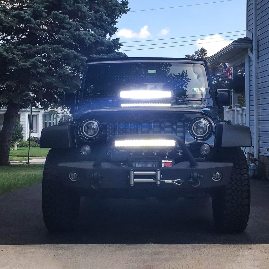 nilight - 70003c-a 22" 120w led light bar on a desk or shelf