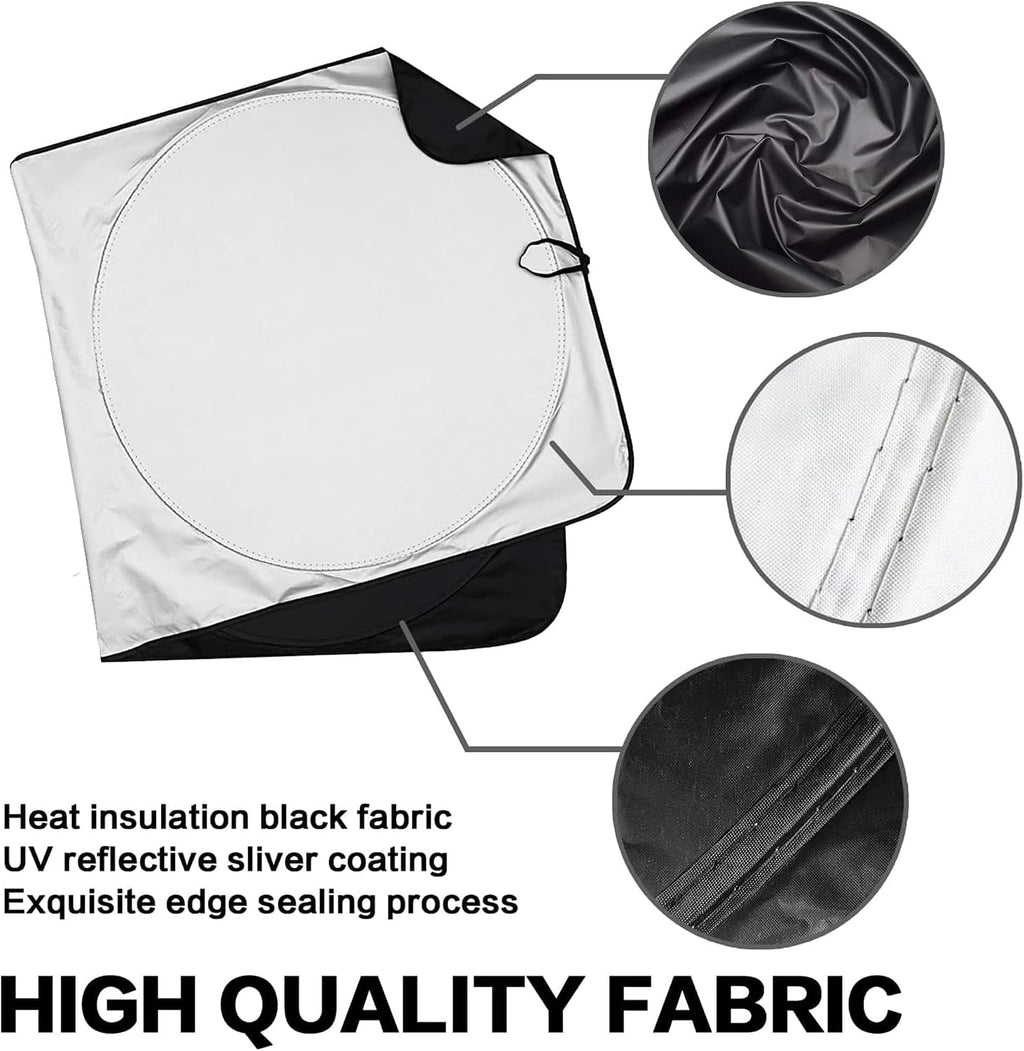 Dachshund Dog Windshield Sunshade for Car SUV Truck Foldable Uv Ray Reflector Front Window Sun Shade Visor Shield Cover -59" X 31"