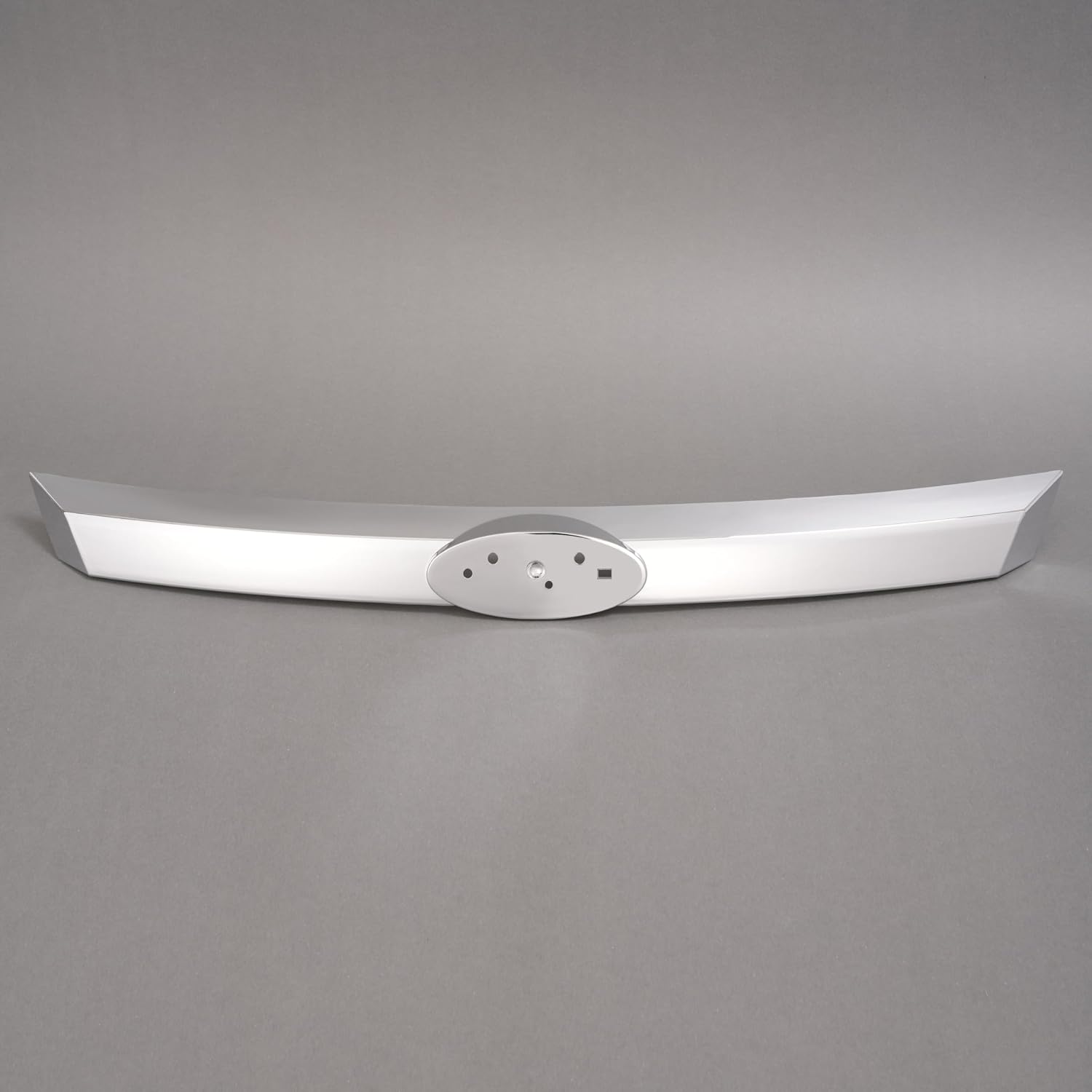 KUAFU Center Grille Molding Compatible with 2010-2012 Ford Fusion FO1210108 BE5Z8200BA Front Bumper Grill Molding Trim Chrome Silvery