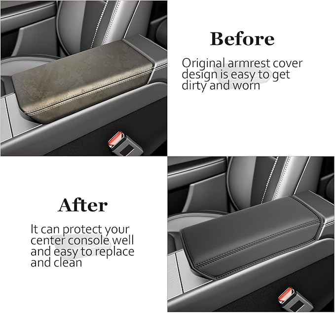 SKTU for 2025 2026 Tesla Model Y Armrest Cover for 2025 2026 Tesla Model Y - Image 5