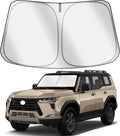 Car Windshield Sun Shade Compatible for 2024 2025 2026 Le-xus GX 550 Accessories, Foldable Window Sunshade Block UV Rays and Sun Heat