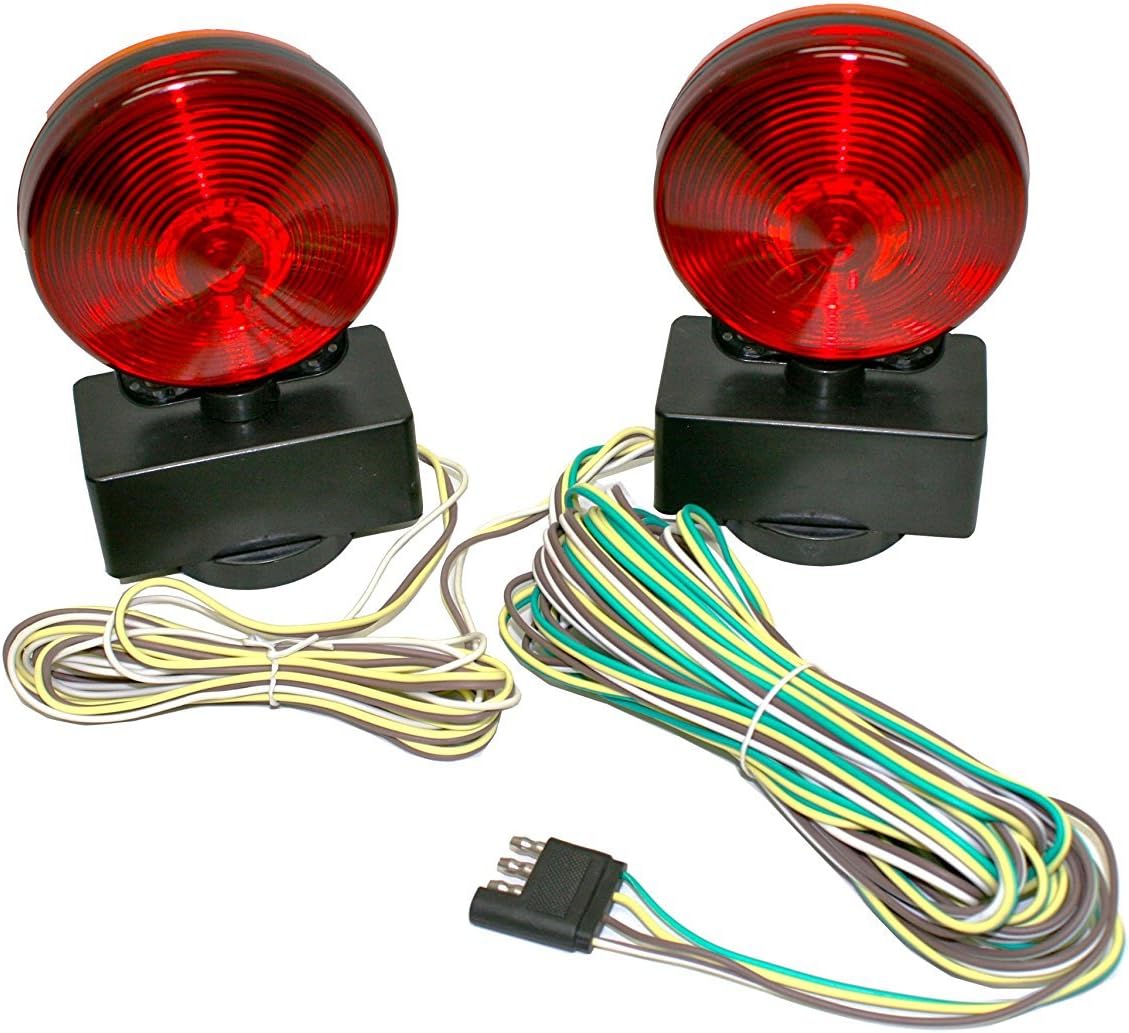 MAXXHAUL 80778 Magnetic Towing Light Kit (Dual Sided for RV, Boat, Trailer and More DOT Approved) (Pack of 12)