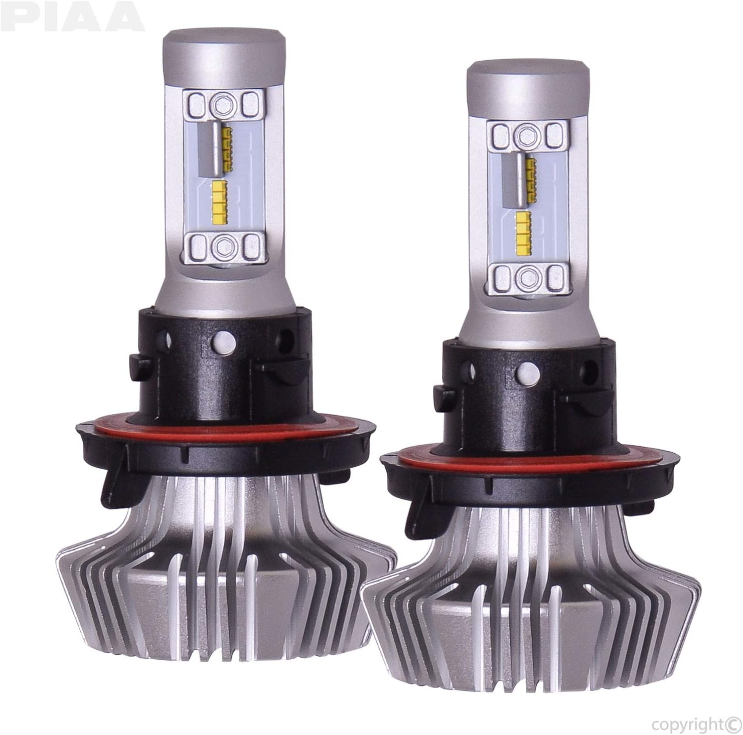 Piaa 26-17397 White 9007 Platinum LED Bulb, 2 Pack (6000K 9007 (HB5) 4000Lm, 6000K, 25W)