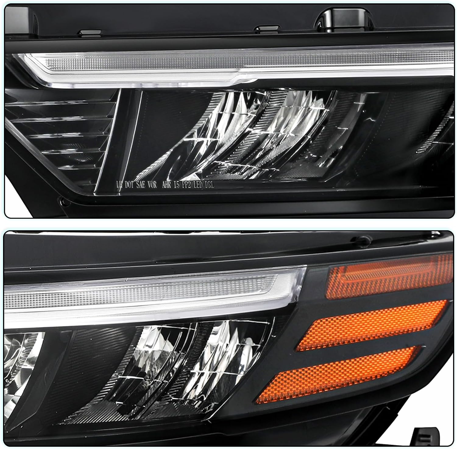 TUSDAR Headlight Assembly [Full LED Reflect] for 2023 2024 2025 Honda Accord OEM Headlamp Replacement w/DRL Tube Signal (Left Driver Side)