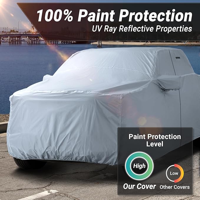 iCarCover Fits 2011-2024 Crew Cab, 5.6 ft Short Bed RAM 1500 Truck Cover - Image 3