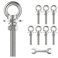 m12 stainless steel eye bolts with nuts and, main product view