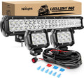 nilight 20inch 126w spot flood combo led light, main product view