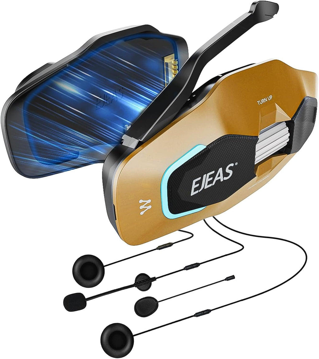 SolaMr X10 Motorcycle Helmet Bluetooth Headset Speakers Headphone, Ski Helmet