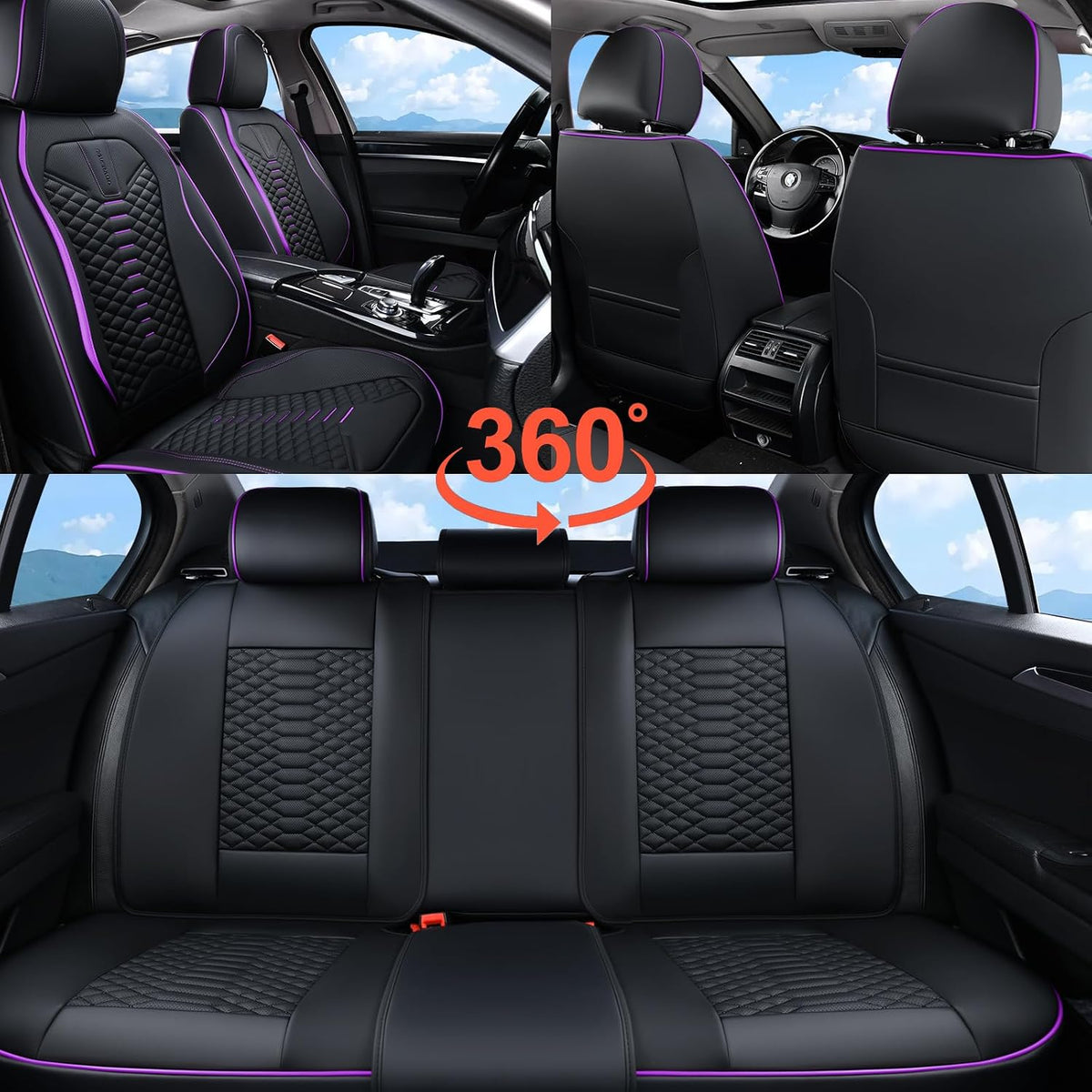 coverado leather seat covers, car seat covers full, package contents