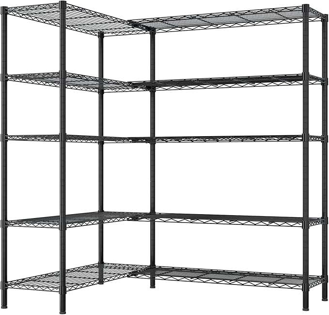 VINGLI 70" W Storage Shelves 1600LBS Heavy Duty Metal Shelving, Upgraded 5 Tier - Image 7