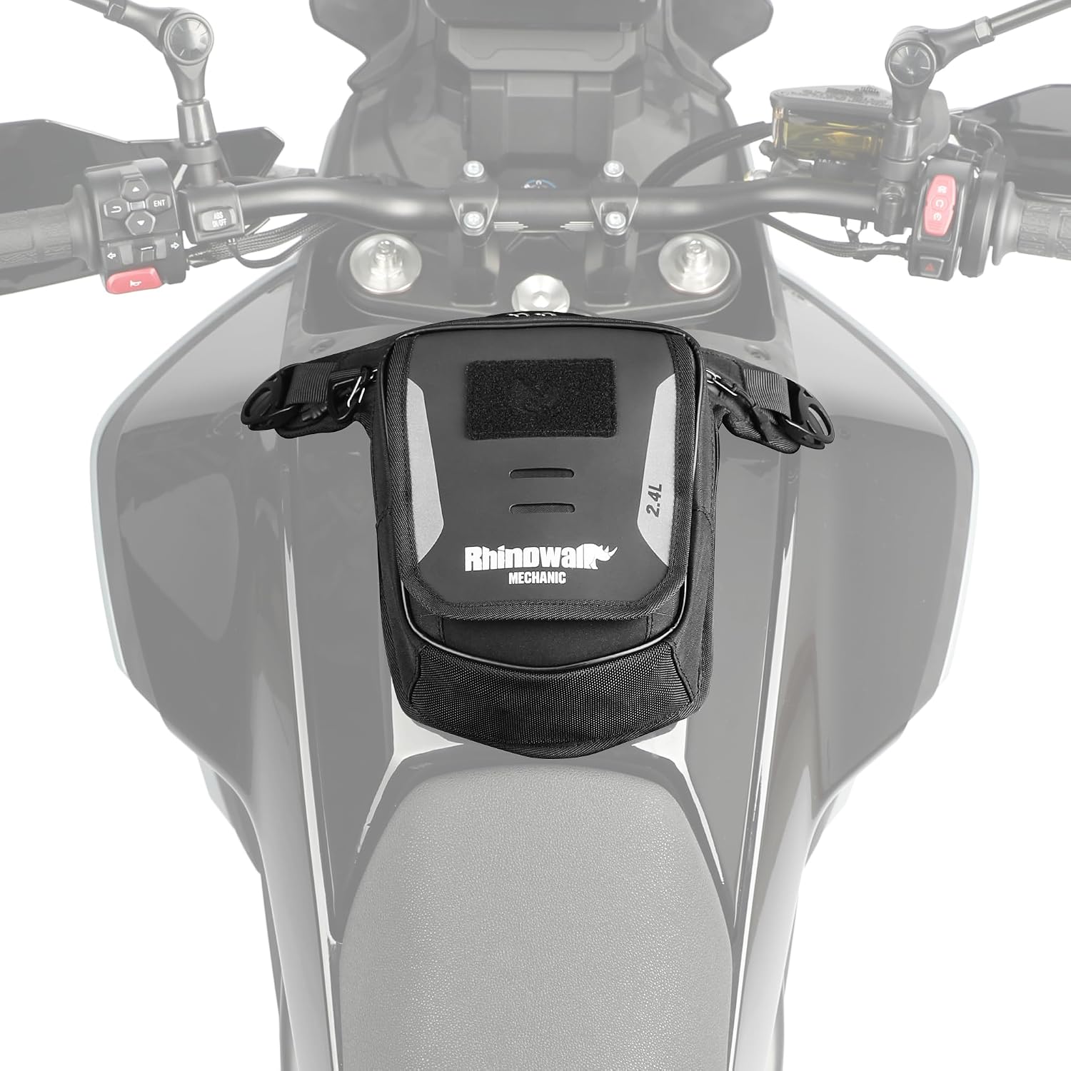 Rhinowalk Motorcycle Fuel Tank Bag,Magnetic and Strap on,Motorbike Tank Bag with Mobile Phone Pocket, Thigh bag,Leg Waist Chest Pouch,2.4L Backpack Motor Cycle Accessories