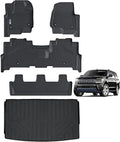 Floor Mats & Trunk mat for 2018-2024 Ford Expedition MAX, TPE All Weather by SANBAN-AXE