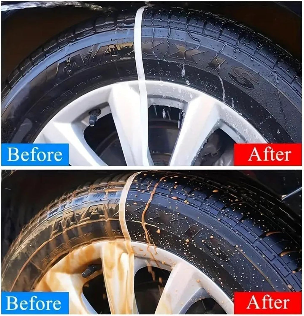 50g Car Tires Polished Wax, Car Tire Coating Paste, Long-Lasting Black Shine Dressing Wax Polished Restorer, Waterproof UV-protect Maintenance Gel, High Gloss Tire Shine For Maintenance Routine