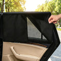 2 Pack Car Window Shades - Dual Layer Blackout & Mesh Sunshade 26.8"x18.5", Rear Side Window Privacy Screen with 10 Magnets, UV Blocking Heat Reduction for Car SUV Truck