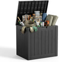 drato 35 gallon outdoor storage box waterproof, resin, main product view