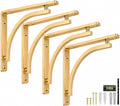 classic brass heavy duty shelf brackets 10 inch, main product view