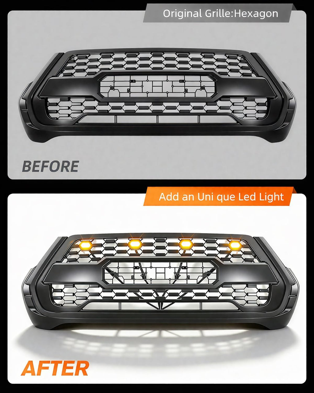 super slim led grille driving lights - 0.8 on a desk or shelf